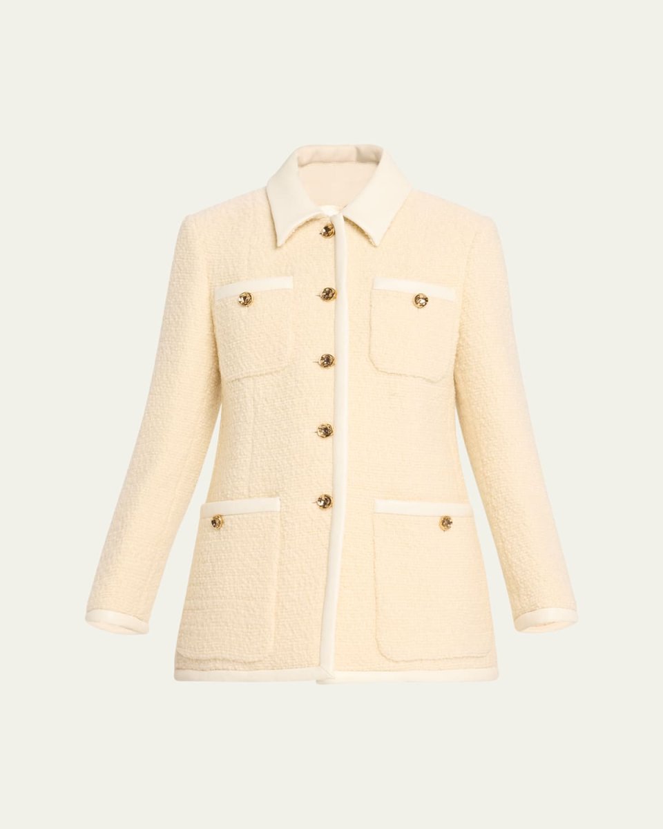 Clarkes Tweed Patch Pocket Coat